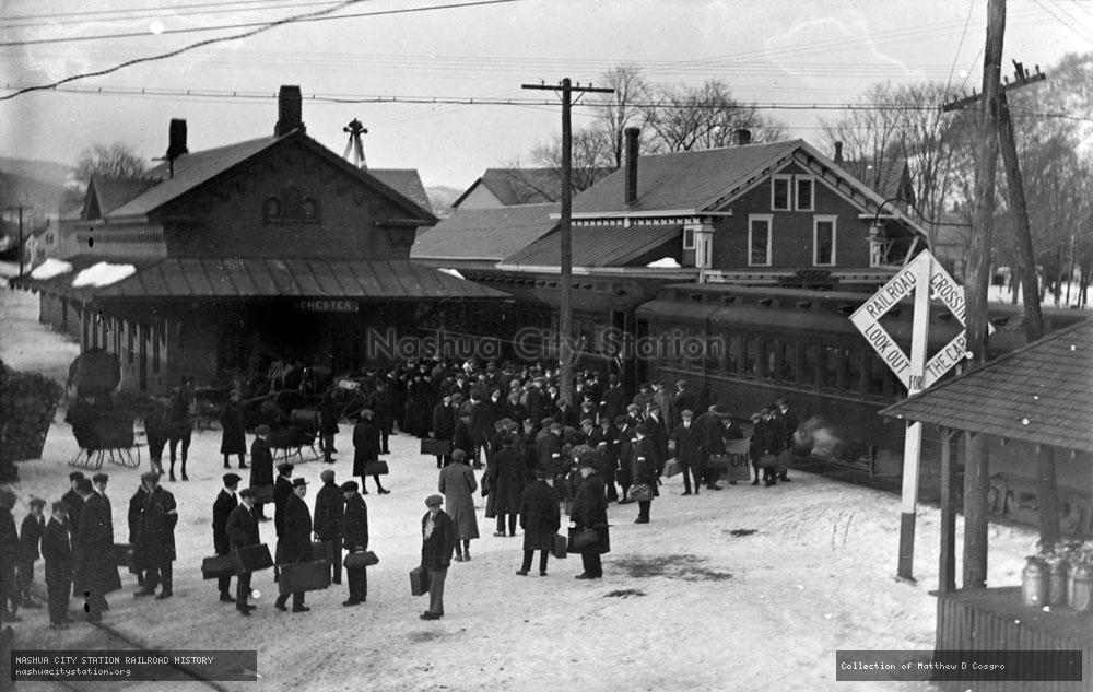 Postcard: Railroad Station, Chester, Vermont